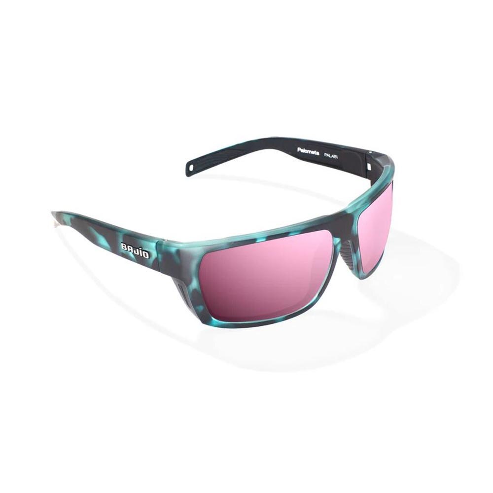 Bajio Palometa Sunglasses Polarized in Blue Water Matte with Rose Mirror Glass
